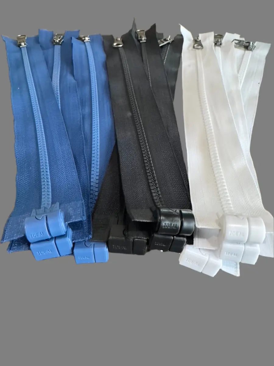 MagZip zipper samples in several colors