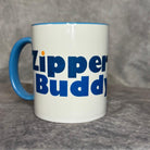 a mug that says zipperbuddy